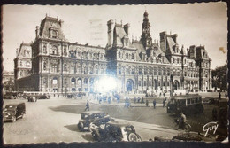 France Paris Et Ses Merveilles L'Hotelde Ville Postcard Stamp 1949 - Sin Clasificación