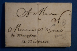 AE16 FRANCE BELLE LETTRE RARE 1663 TOULOUSE AVEC INDICE DE PORT+ TAXE 25  + AFFRANCH. INTERESSANT+ FORTE COTE - ....-1700: Precursori