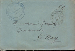 Lettre De Saint Maximin Pour Le Muy, Var, 4e Regiment De Tirailleurs Senegalais, 1940 (bon Etat) - Militaire Kaarten Met Vrijstelling Van Portkosten