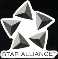 Autocollant Star Alliance De Compagnies Aériennes - Autocollants