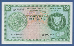 CYPRUS - P.42c – 500 Mils / Mil 01.06.1979 AUNC+ Serie L/44 100357 - Chypre