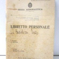 LIBRETTO PERSONALE – REGIA AERONAUTICA - COD.3189-140 M+E+D - Aviation