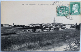 C. P. A. : 81 VALDERIES : Vue Panoramique Prise De L'Est, Timbre En 1925 - Vaour