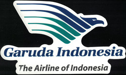 Autocollant Garuda The Airline Of Indonesia Compagnie Aérienne - Adesivi