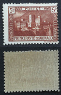 Monaco 1922  62a Neuf*  5 F Brun Foncé - Unused Stamps