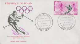 Enveloppe  FDC  1er  Jour   TCHAD   Jeux  Olympiques  D' Hiver   SAPPORO   1972 - Winter 1972: Sapporo