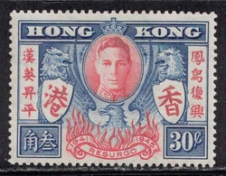 HONG KONG Scott # 174 MH - KGVI Peace Issue - Gebruikt