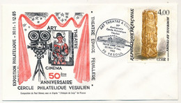 FRANCE - Env. Affr. 4,00 César - Obl "Art Théâtre & Cinéma - Théâtre Edwige Feuillere - 70 VESOUL - 1er Déc 1985 - Temporary Postmarks