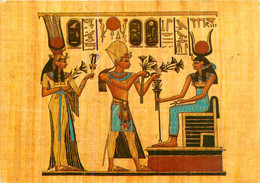 CPSM Ramses II And Nefertary Offering Flowers To Hathor-Beau Timbre      L1011 - Sphynx