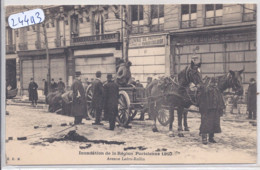 PARIS- INONDATION DE LA REGION PARISIENNE 1910- AVENUE LEDRU-ROLLIN- LE REPAVAGE DES RUES - Distrito: 11