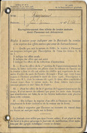 Livret D'enregistrement Des Effets De Toute Nature - 1921/22 - Documents