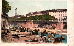 Nice 1903 - Blanchisseuses Du Paillon Et Pont Vieux, Lavandières - Carte Colorisée N° 732 - Artesanos