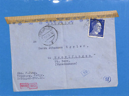 Allemagne Reich 1943 Lettre De Treuburg à La Suisse, Avec Censure (G3822) - Lettres & Documents