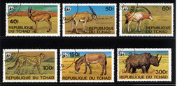 Tchad Mi 849-54 WWF Endangered Aniamls 1979 Used Gestempeld - Tchad (1960-...)