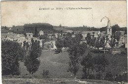 48  Aumont  -   L'eglise Et La Baraquette - Aumont Aubrac