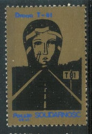 Poland SOLIDARITY (S642): Droga T-81 (gold-blue) - Viñetas Solidarnosc