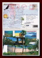 1999 Espana Spain Tarjeta De Fuerteventura Timbrada P.P, A Paris Le Bourget Por La GB Postcard - Fuerteventura