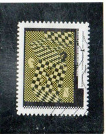 FRANCE   Autoadhésif  2021  Y.T. N° Vasarely :  Echiquier  Oblitéré - Adhesive Stamps