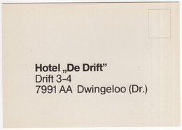 Dwingeloo - Reserveringskaart: Hotel 'De Drift', Drift 3-4, 7991 AA Dwingeloo - (Drenthe, Nederland / Holland) - Dwingeloo