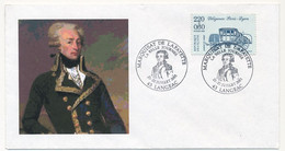 FRANCE - Env. Affr 2,20 + 0,60 Diligence - Cachet "Marquisat De La FAYETTE, La Belle Journée" 43 LANGEAC - 21/22-7-2001 - Commemorative Postmarks