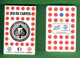 EDOUARD LECLERC PARTENAIRE DU TOUR DE FRANCE CYCLISTE FABRICANT DUCALE JEU DE 54 CARTES A JOUER - 54 Cards