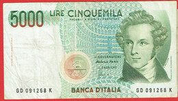 Italie - Billet De 5000 Lire - Vincenzo Bellini - 4 Juin 1985 - P111c - 5000 Lire