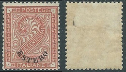 1874 LEVANTE EMISSIONI GENERALI CIFRA 2 CENT MH * - RA13-4 - General Issues