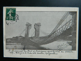 L'EFFONDREMENT DU PONT D' ANDREZIEUX APRES LA CRUE DU 17 OCTOBRE 1907 - Andrézieux-Bouthéon