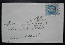 Paris étoile 8 Rue D'Antin 1868, Enveloppe Pour Auch Gers - 1849-1876: Periodo Clásico