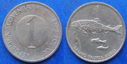 SLOVENIA - 1 Tolar 1996 "3 Brown Trout" KM# 4 Republic - Edelweiss Coins - Slovénie