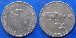 SLOVENIA - 1 Tolar 1997 "3 Brown Trout" KM# 4 Republic - Edelweiss Coins - Slovénie