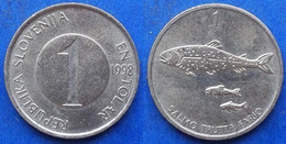 SLOVENIA - 1 Tolar 1998 "3 Brown Trout" KM# 4 Republic - Edelweiss Coins - Slovenia