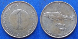 SLOVENIA - 1 Tolar 2004 "3 Brown Trout" KM# 4 Republic - Edelweiss Coins - Slowenien