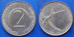SLOVENIA - 2 Tolarja 1994 "barn Swallow In Flight" KM# 5 - Edelweiss Coins - Slovenia