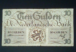 Netherlands 1945: 10 Gulden - 10 Florín Holandés (gulden)