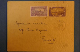 E12 MARTINIQUE RARE LETTRE 1934 TIMBRES " BINATIONALITéS " AVEC MARTINIQUE POUR PARIS VIII EME FRANCE +AFFRANCH.MIXTE - Briefe U. Dokumente