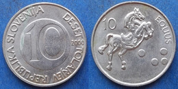 SLOVENIA - 10 Tolarjev 2000 "horse" KM# 41 Republic - Edelweiss Coins - Slovénie