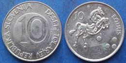 SLOVENIA - 10 Tolarjev 2004 "horse" KM# 41 Republic - Edelweiss Coins - Slovénie