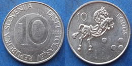 SLOVENIA - 10 Tolarjev 2005 "horse" KM# 41 Republic - Edelweiss Coins - Slovenia
