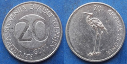 SLOVENIA - 20 Tolarjev 2005 "white Stork" KM# 51 Republic - Edelweiss Coins - Slovenia