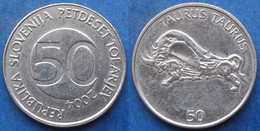 SLOVENIA - 50 Tolarjev 2004 "bull" KM# 52 Republic - Edelweiss Coins - Slowenien
