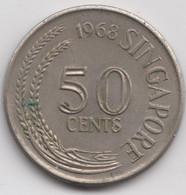 @Y@   Singapore  50 Cents  1968   (4595) - Singapour
