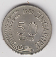 @Y@   Singapore  50 Cents  1980   (4596) - Singapour
