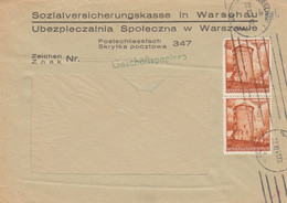 GG Geschäftspapiere 1941 Von Warschau - Occupation 1938-45