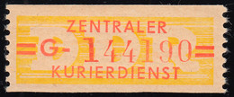 17-G-Neudruck Dienst-B, Billetform, Dünne Balken, ** Postfrisch - Dienstzegels