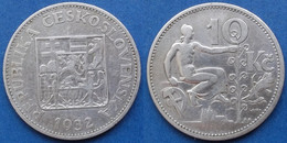 CZECHOSLOVAKIA - Silver 10 Korun 1932 KM#15 Republic (1918-39) - Edelweiss Coins - Czechoslovakia
