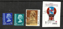 Hong Kong N°307, 308, 651, 838 Cote 4.20 Euros - Gebraucht