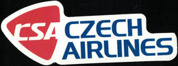 Autocollant Czech Airlines Compagnie Aérienne - Pegatinas