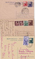 ITALIE   ENTIER POSTAL/GANZSACHE/POSTAL STATIONERY  LOT DE 3 CARTES - Stamped Stationery