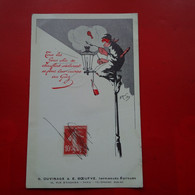 ILLUSTRATEUR PUB G.DUVINAGE E.BOEUFVE PARIS RUE D ENGHIEN - Advertising